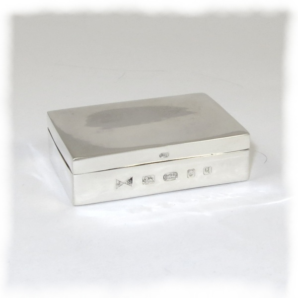 Rectangular silver box